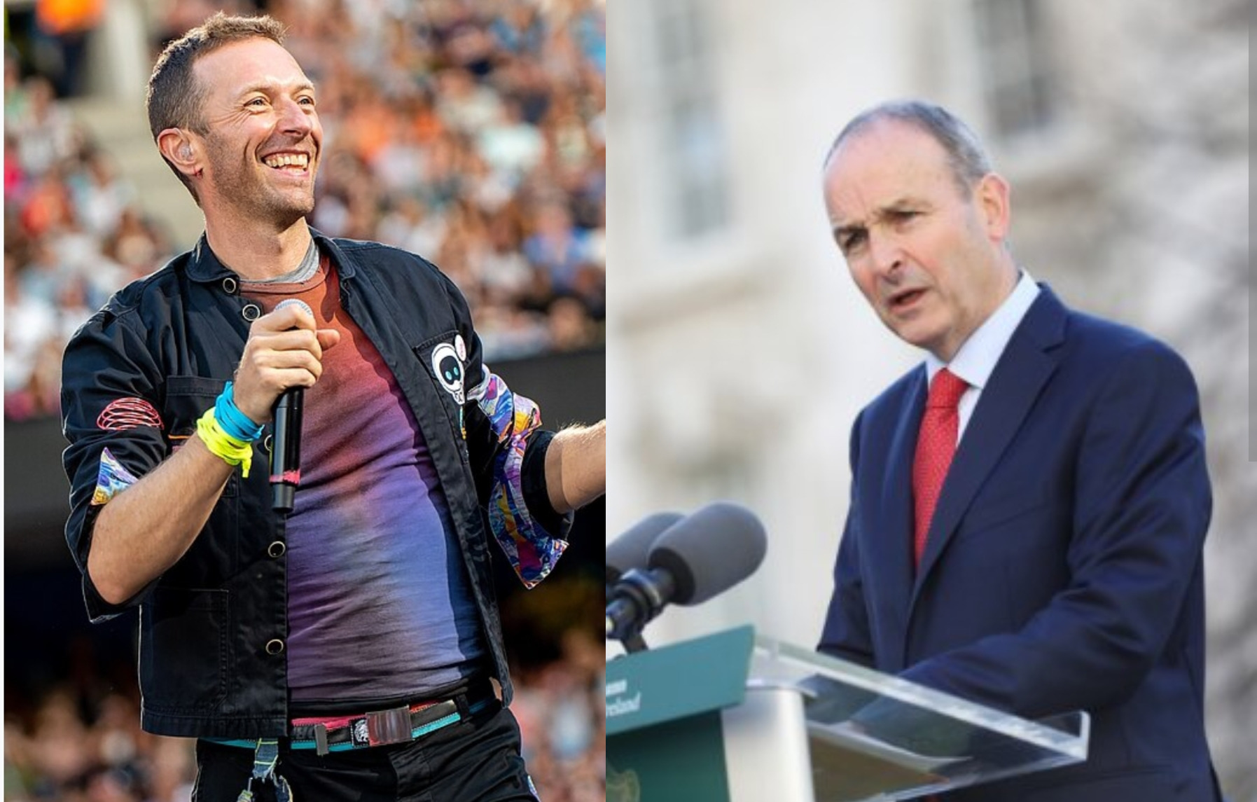 Coldplay’s Chris Martin says his uncle Micheál is the best Taoiseach Ireland has ever had
