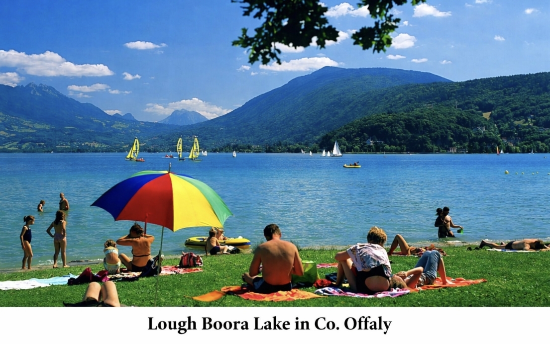 Lough Boora Lake in Pullough, County Offaly hottest place on Earth today