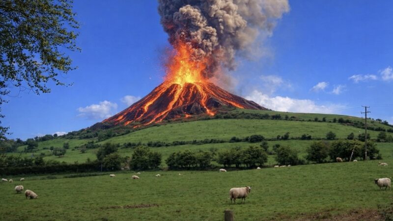 BREAKING NEWS ….. Croghan Hill in County Offaly has erupted