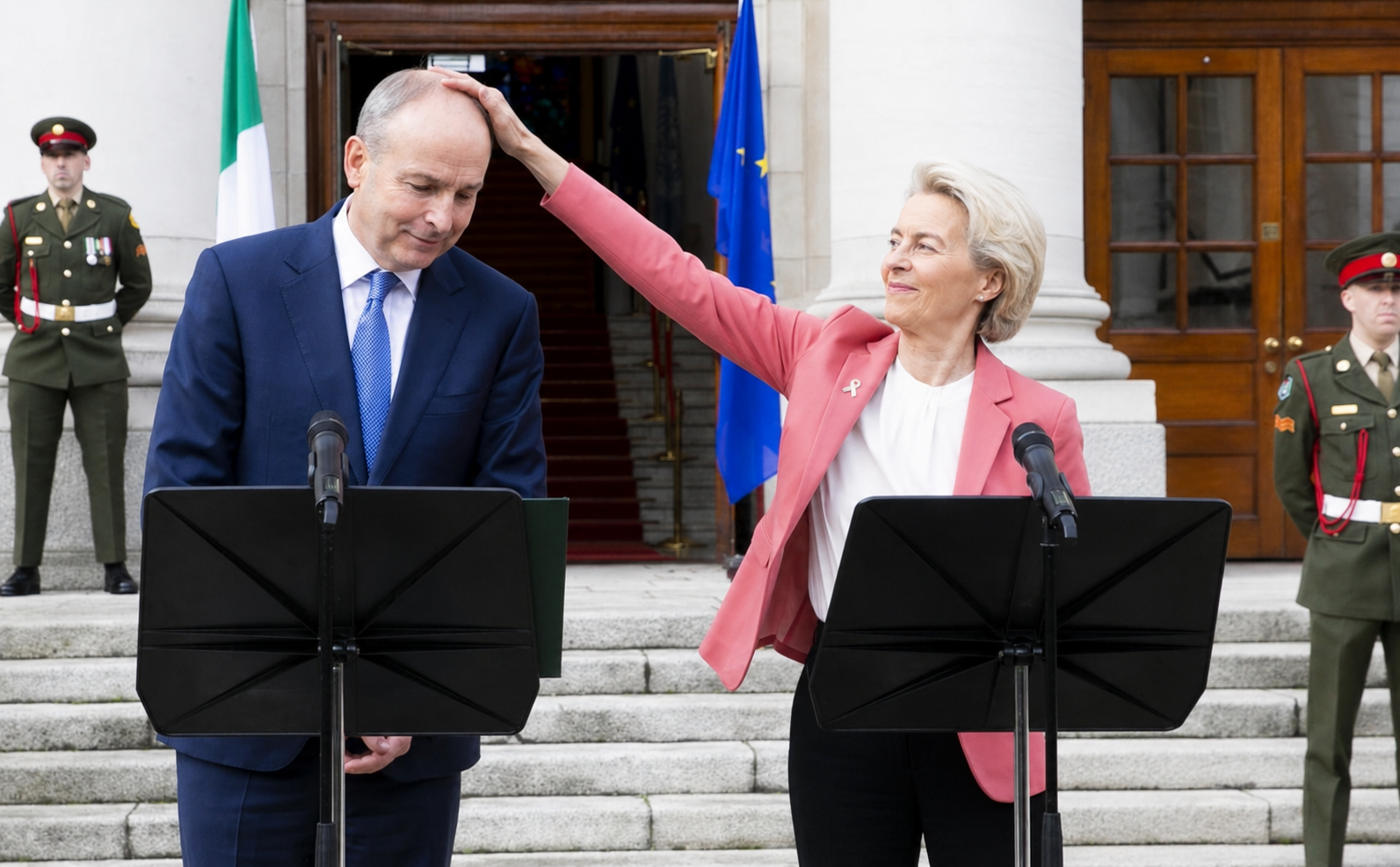 EU’s Ursula Von Der Leyen says Taoiseach is a good boy